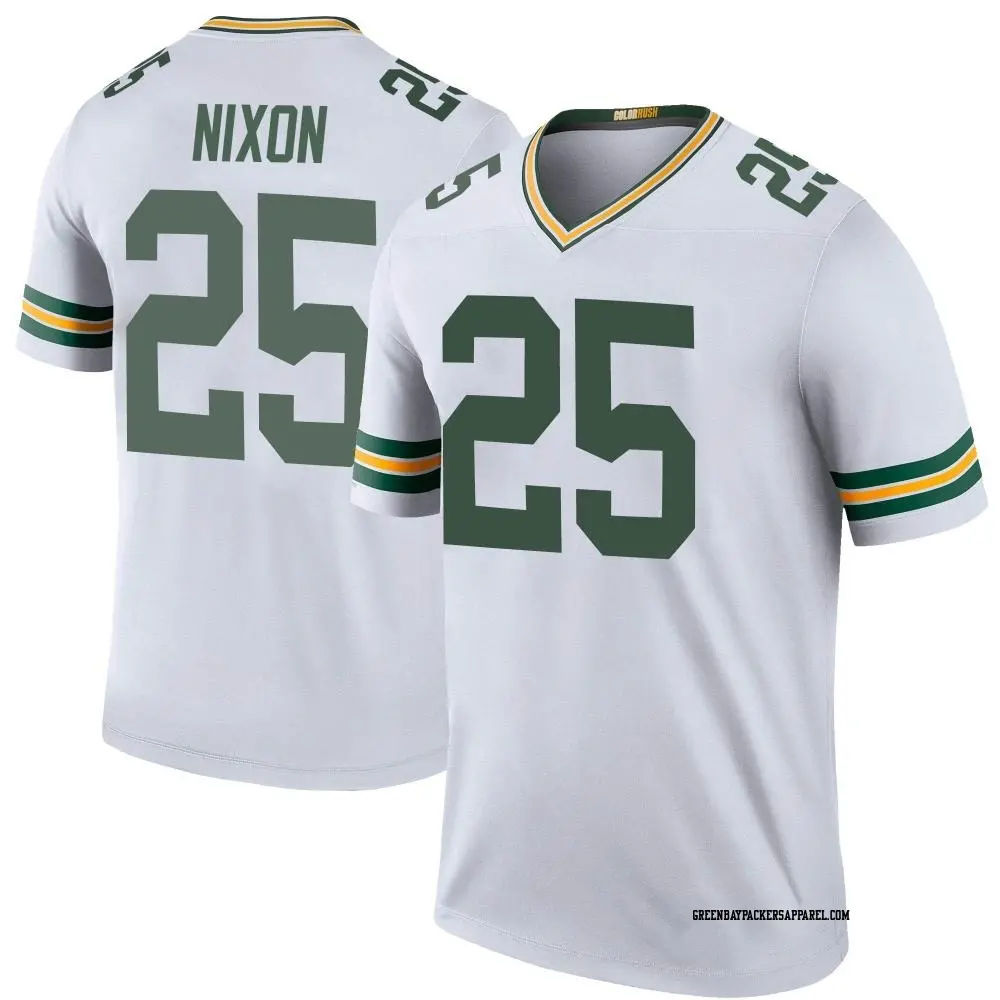 Legend White Youth Keisean Nixon Green Bay Packers Color Rush Jersey Packers Store